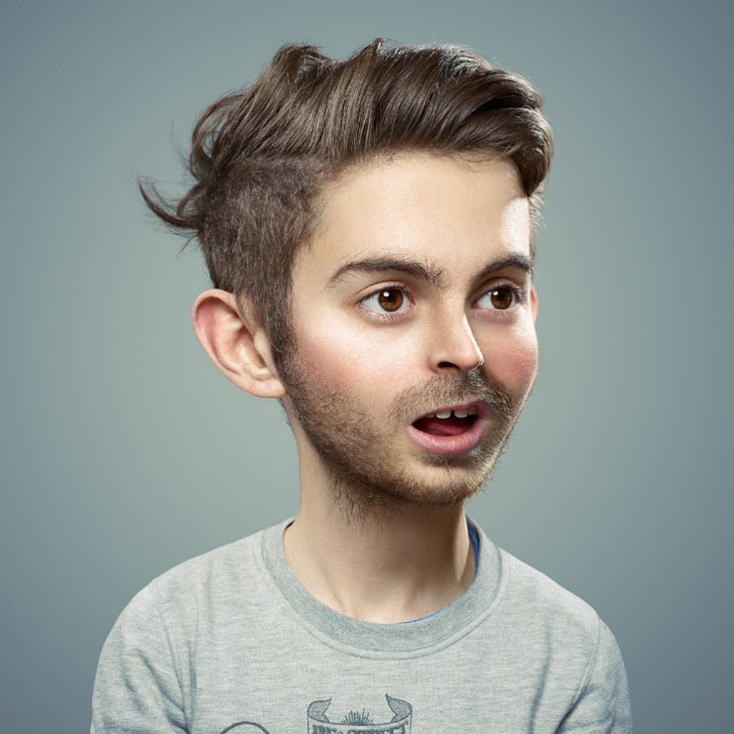 The Outer Child: amusing imaginative portraits of adults with childish features by Cristian Girotto