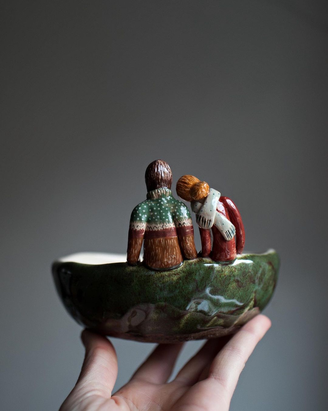 Delicate Ceramics Decorated With Lovely Figure Sculptures By Nadya And Olga (14)
