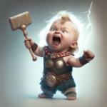 Marvel Babies: cute and amusing AI-generated character illustrations by Topher Welsh