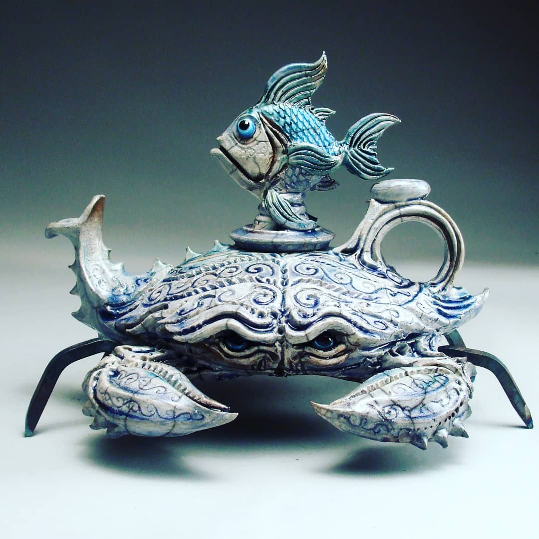Ceramic Fairytales, Intricate Sculptures, Teapots, And Mugs By Mitchell Grafton (10)