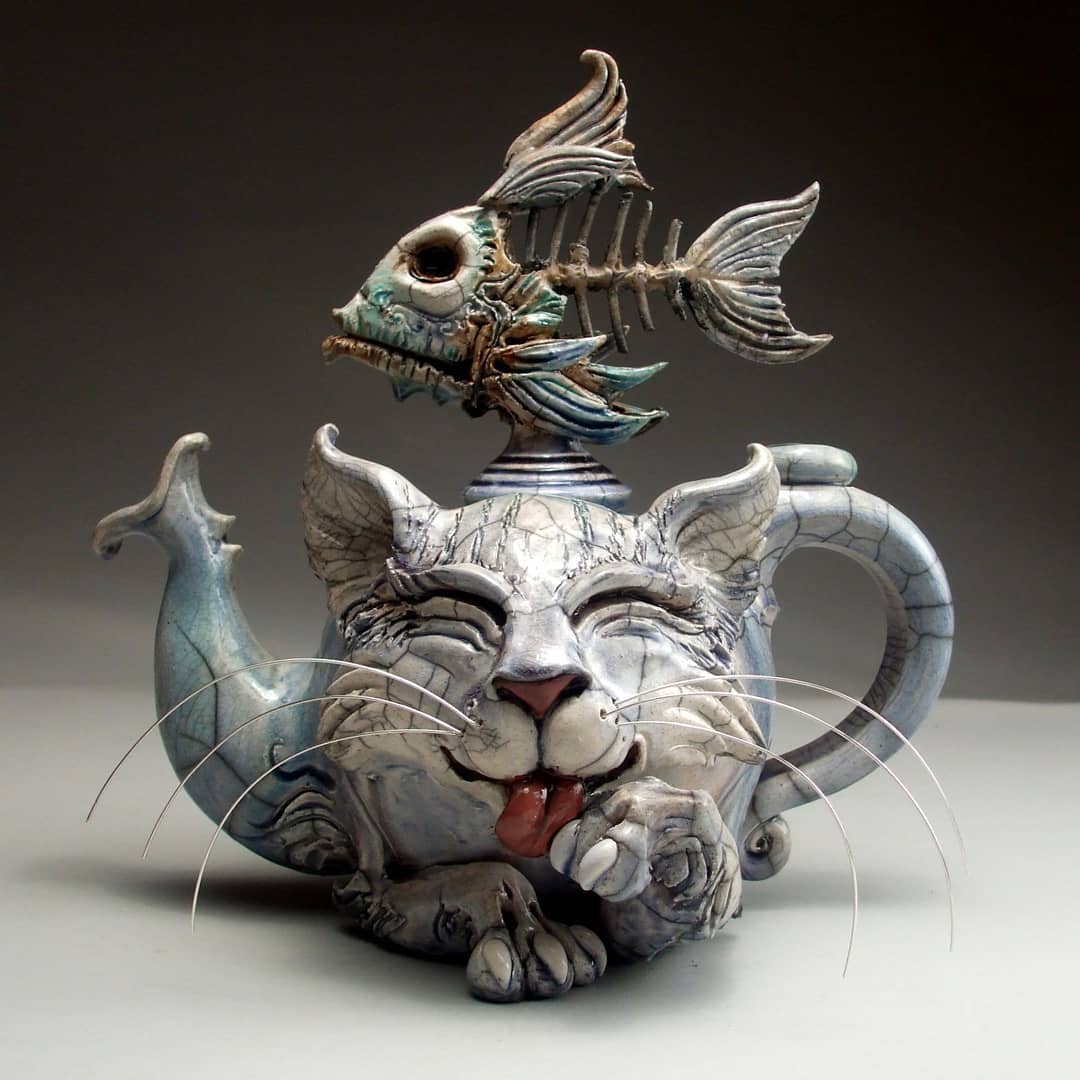 Ceramic Fairytales, Intricate Sculptures, Teapots, And Mugs By Mitchell Grafton (11)