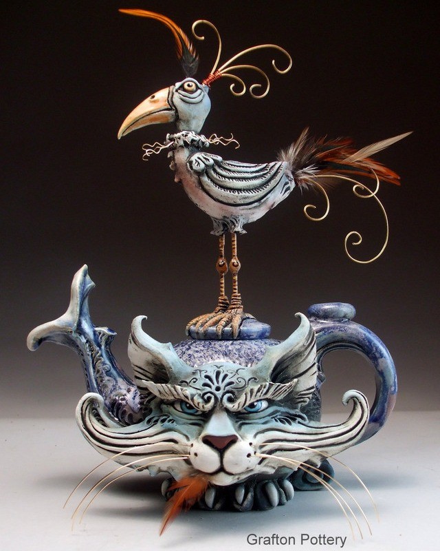 Ceramic Fairytales, Intricate Sculptures, Teapots, And Mugs By Mitchell Grafton (22)