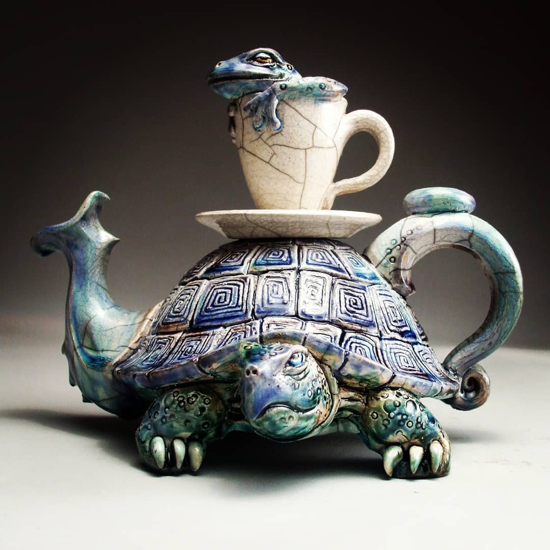 Ceramic Fairytales, Intricate Sculptures, Teapots, And Mugs By Mitchell Grafton (9)