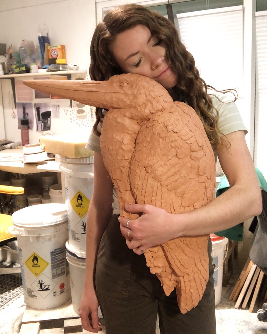 Ceramic Vases Ornate With Realistic Bird Sculptures By Sarah Conti (20)