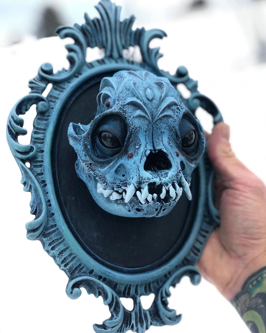 Dark Sculptures Made From Animal Skulls By Chris Haas (31)