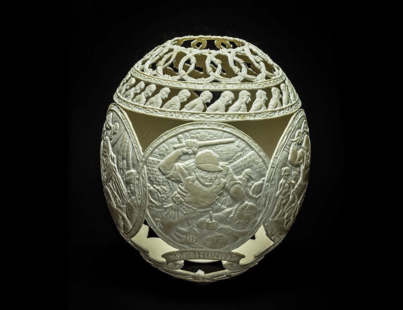 Intricate Carvings On Ostrich Eggs By Gil Batle (9)