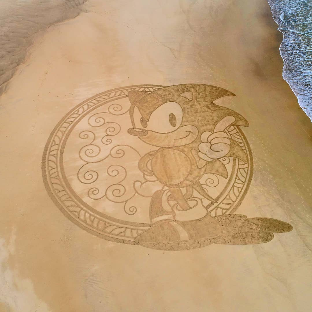 Large Scale Beach Sand Drawings By Jben Beach (6)
