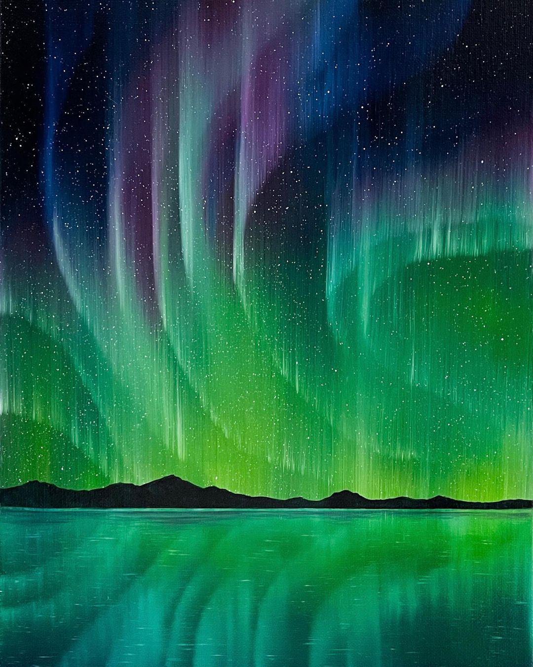 Northern Lights, Aurora Paintings By Rivka Wilkins (10)