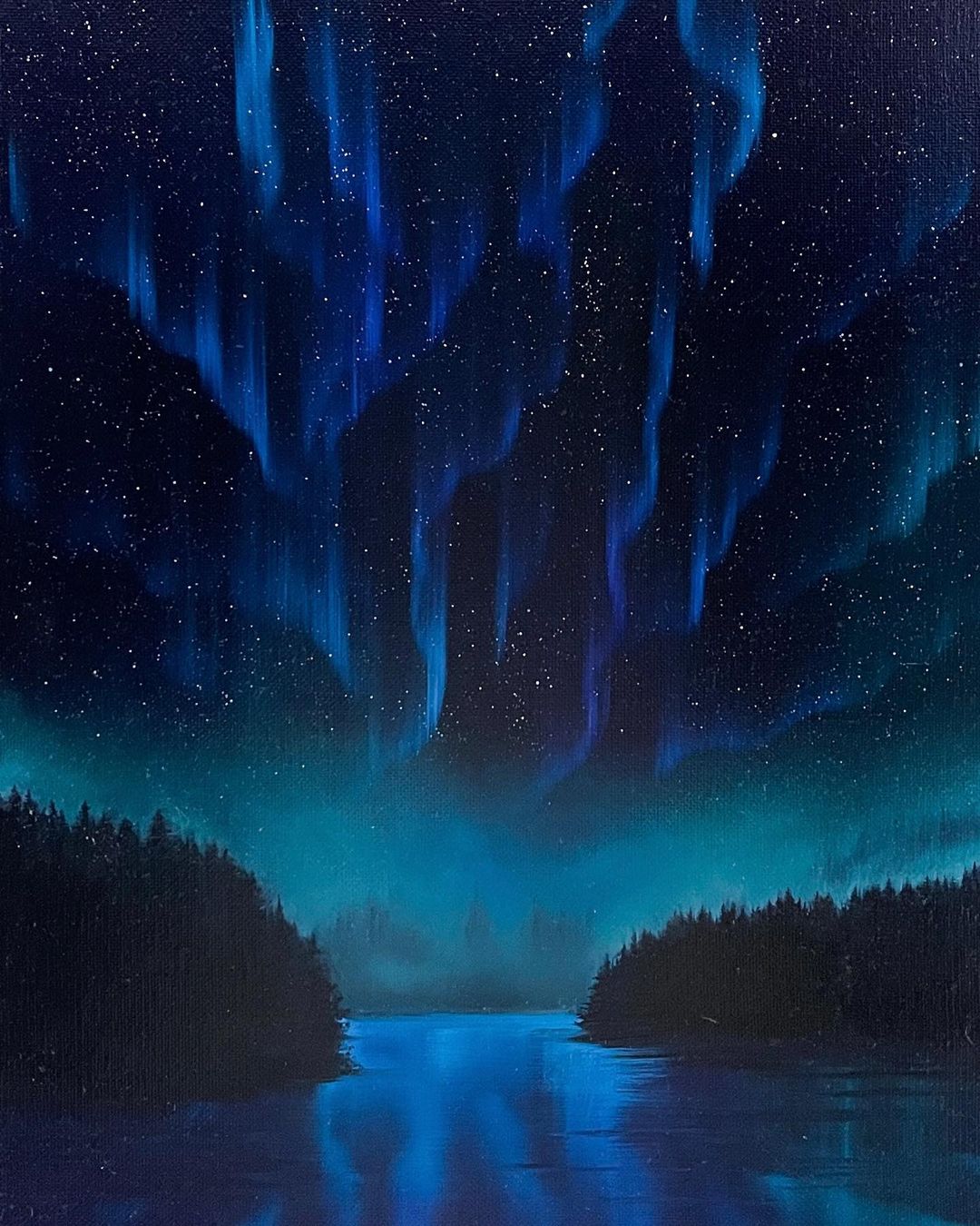 Northern Lights, Aurora Paintings By Rivka Wilkins (12)