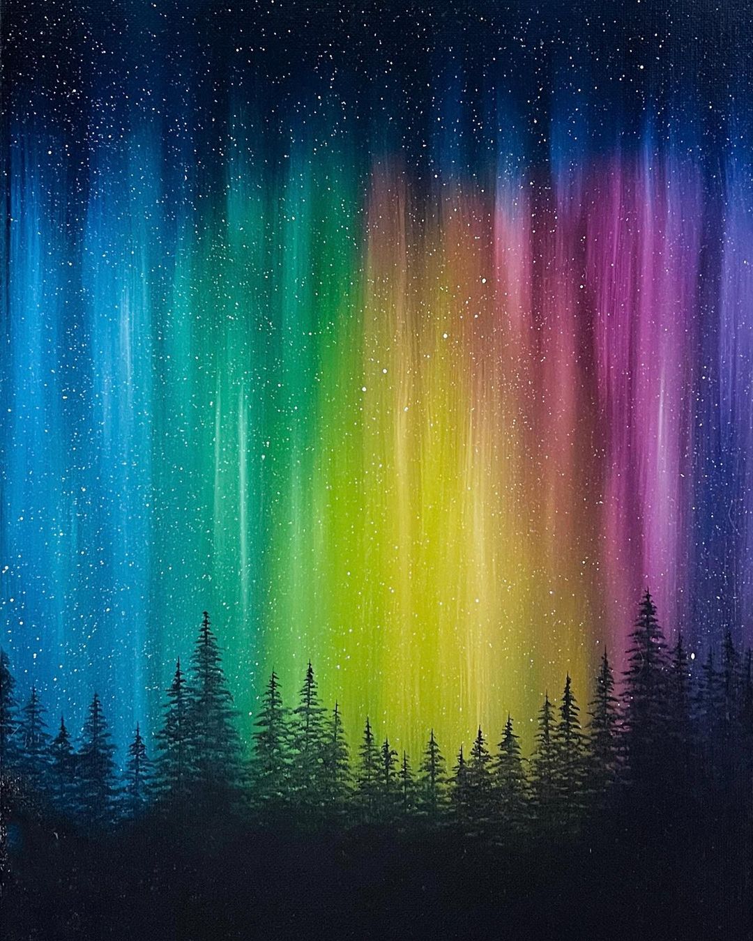 Northern Lights, Aurora Paintings By Rivka Wilkins (2)