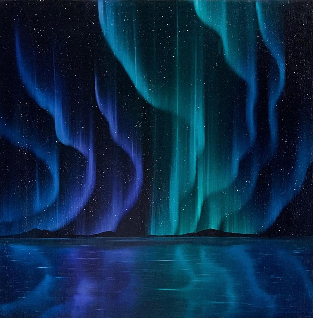 Northern Lights, Aurora Paintings By Rivka Wilkins (6)