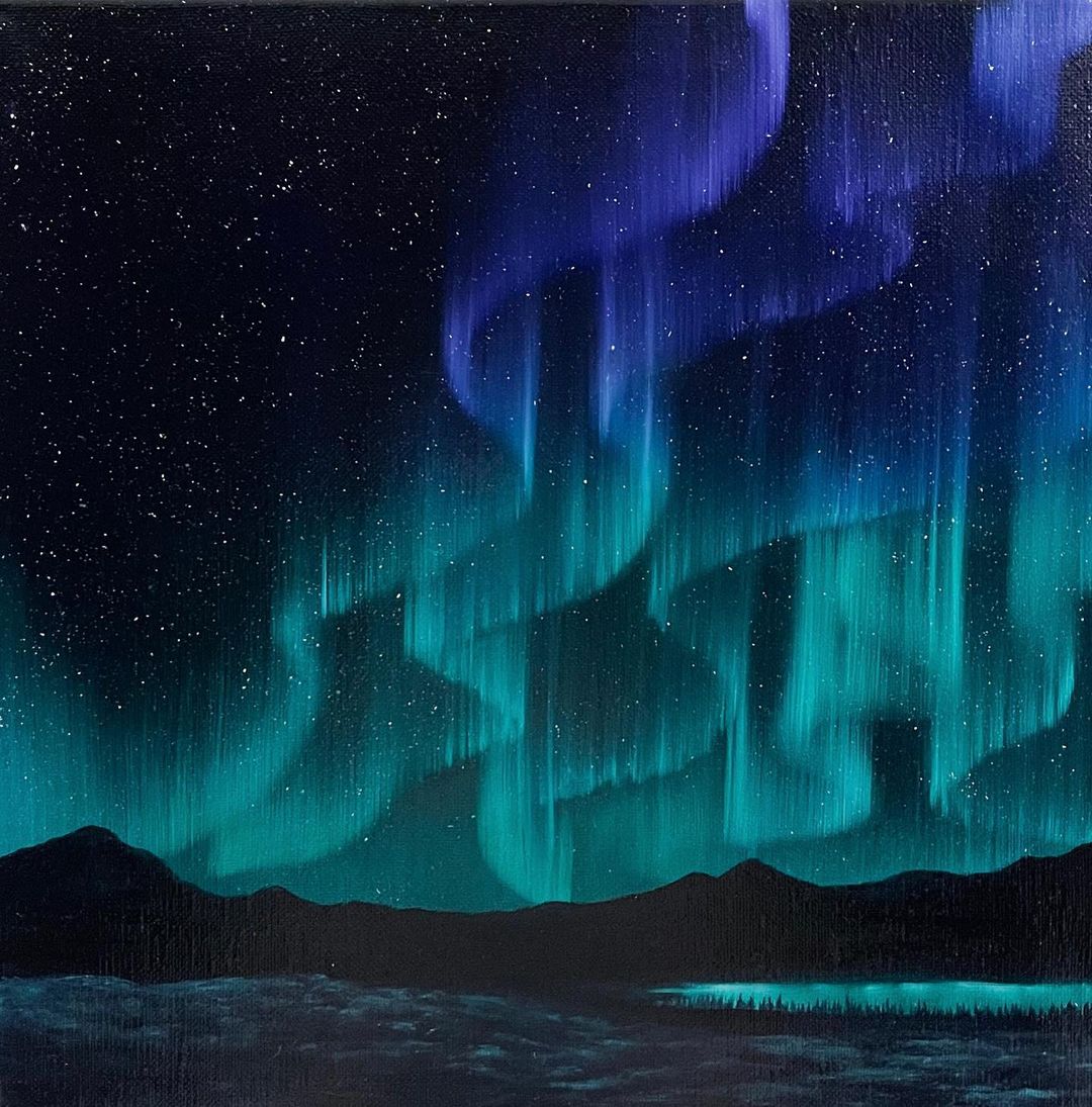 Northern Lights, Aurora Paintings By Rivka Wilkins (7)