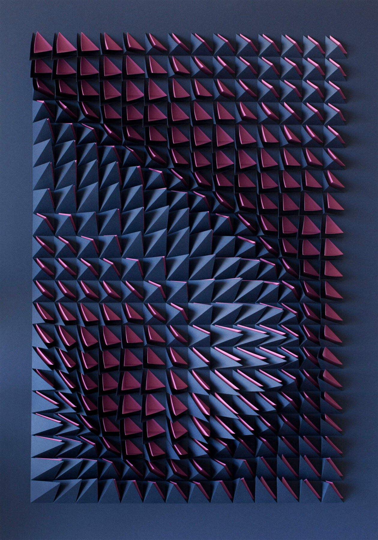 Origami Inspired Geometric Paper Sculptures By Anna Kruhelska (10)