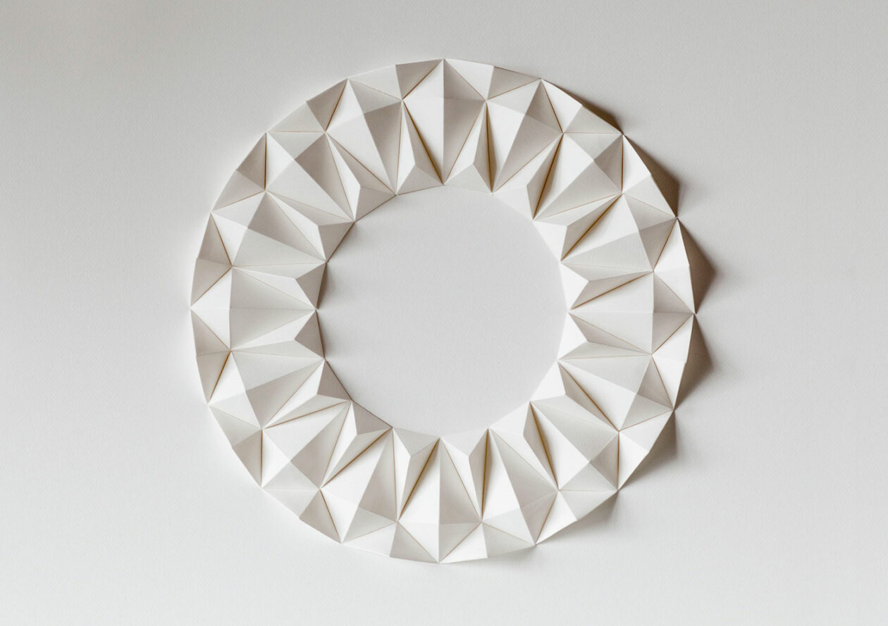 Origami Inspired Geometric Paper Sculptures By Anna Kruhelska (16)