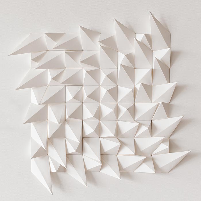 Origami Inspired Geometric Paper Sculptures By Anna Kruhelska (18)