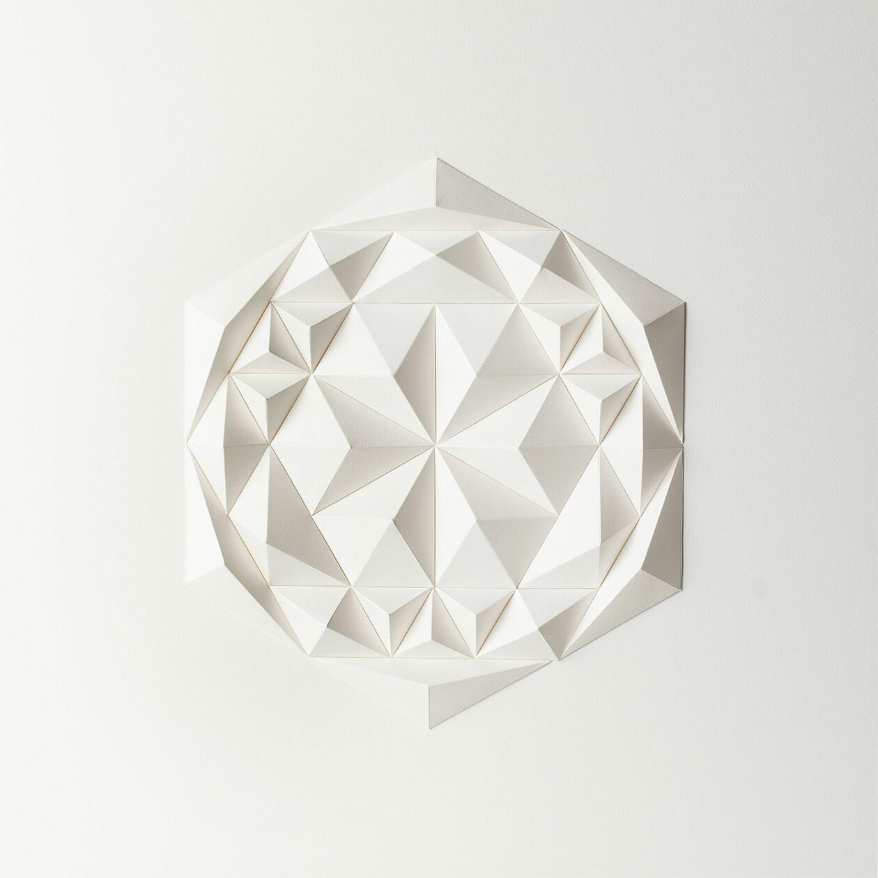 Origami Inspired Geometric Paper Sculptures By Anna Kruhelska (2)