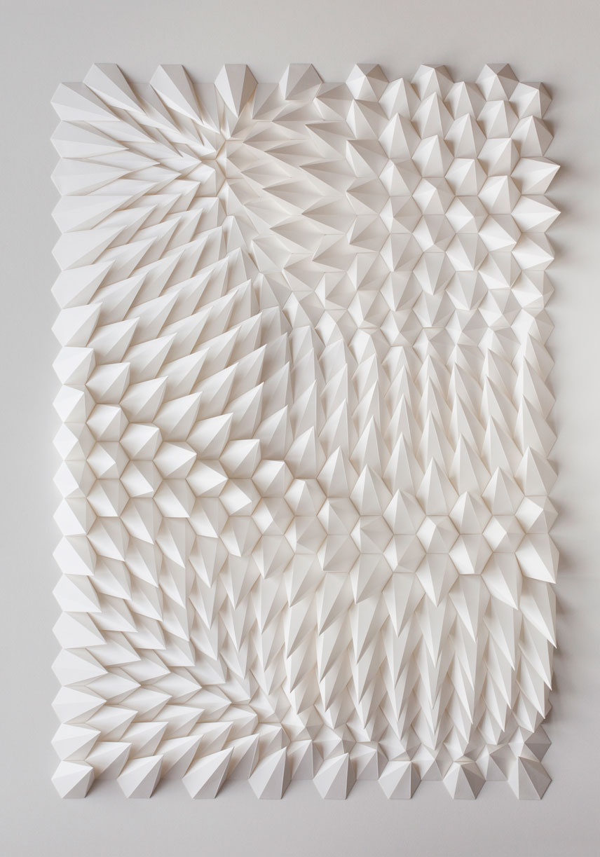 Origami Inspired Geometric Paper Sculptures By Anna Kruhelska (20)