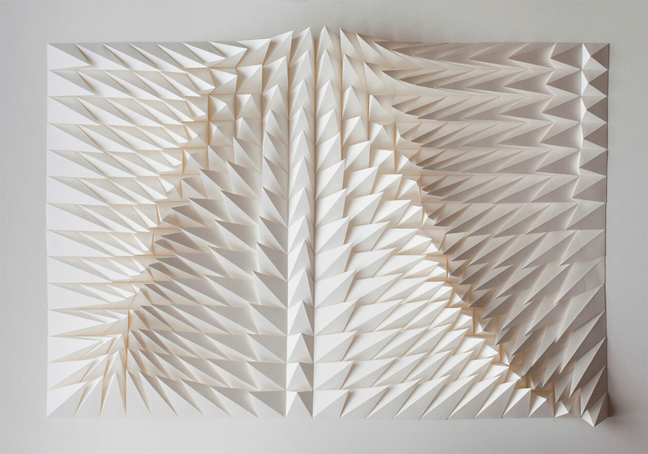 Origami Inspired Geometric Paper Sculptures By Anna Kruhelska (5)