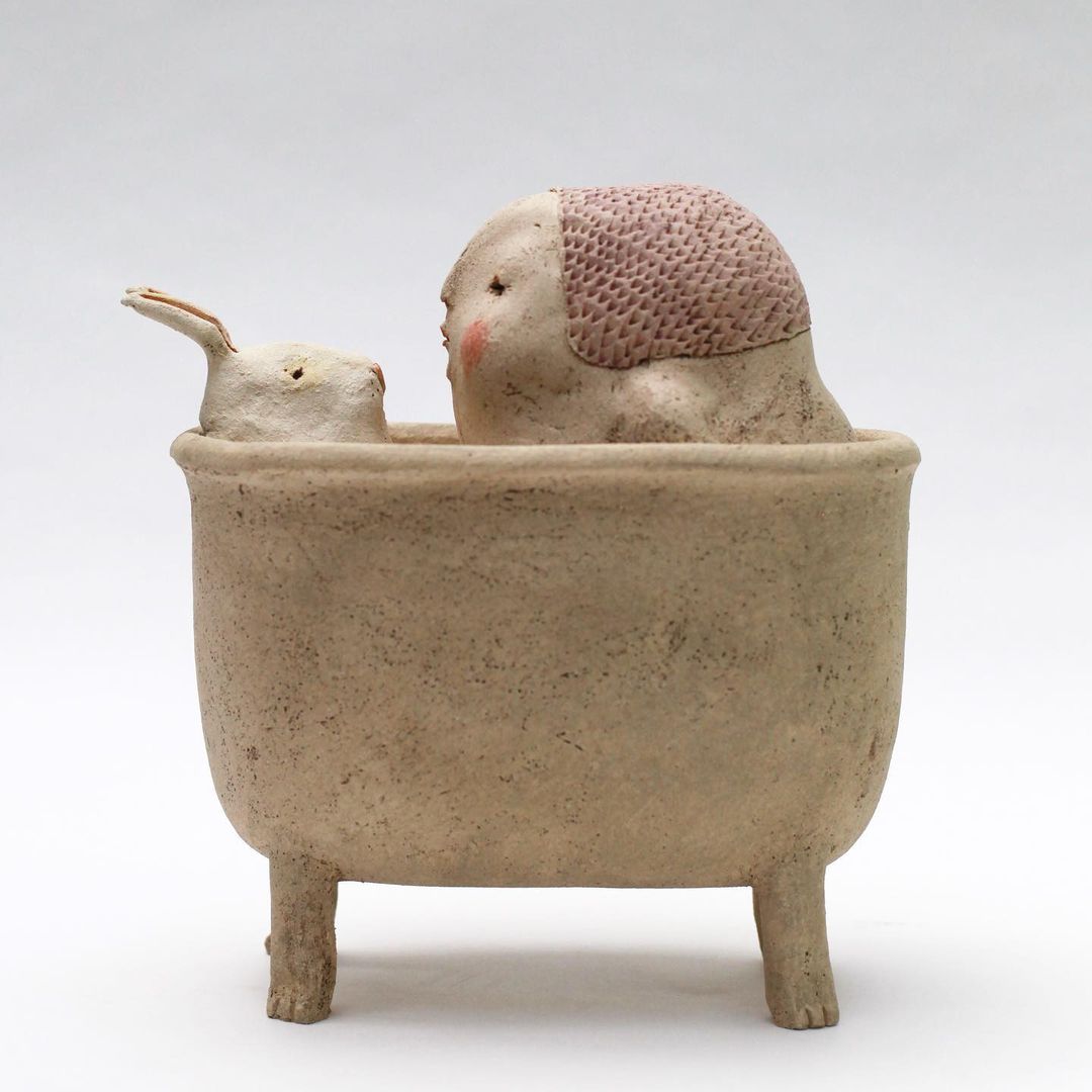 Poetic Figurative Ceramic Sculptures By Anne Sophie Gilloen (22)