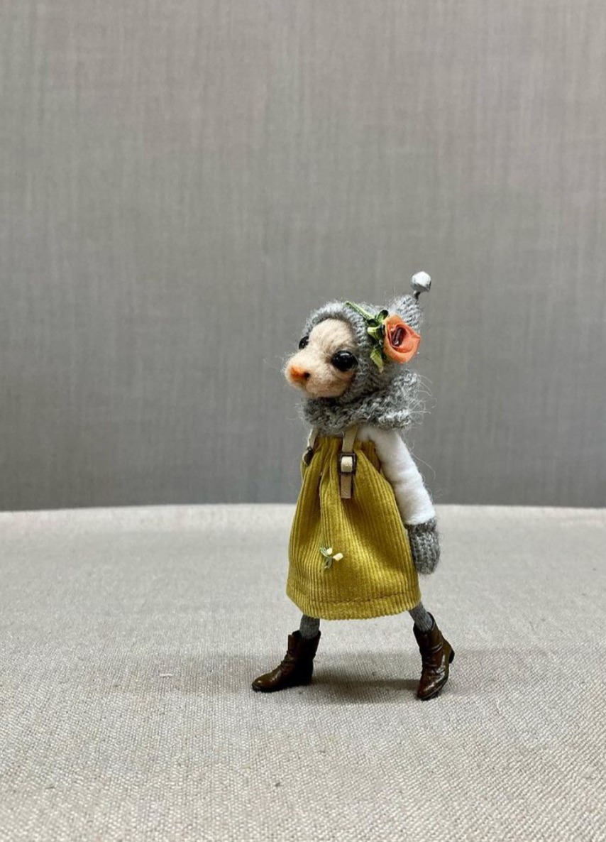 Tales From The Old Thread House, Cute Needle Felted Mice Dolls By Rebecca Wheeler (2)
