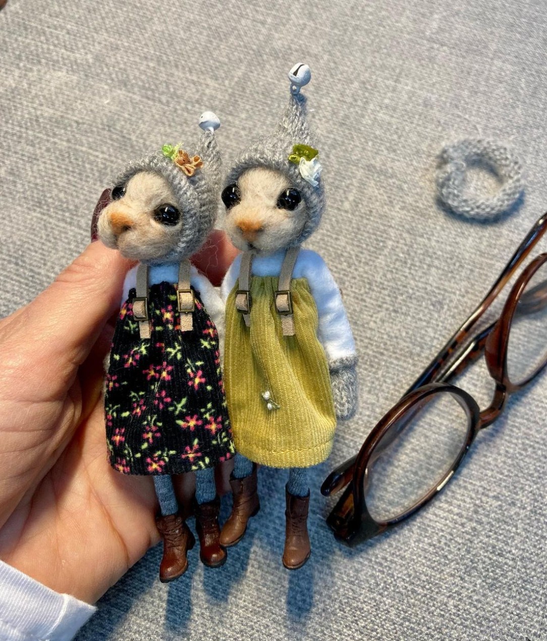 Tales From The Old Thread House, Cute Needle Felted Mice Dolls By Rebecca Wheeler (6)