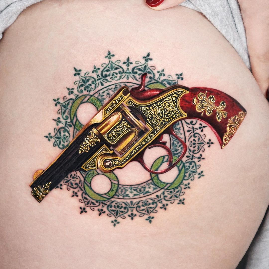 Whimsically Realistic Metallic Tattoos By Jooa (28)
