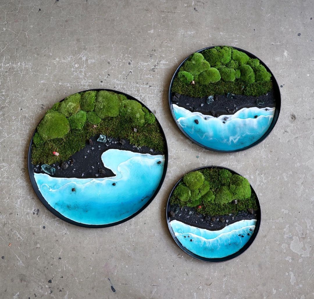 Gorgeous Herbarium In Glass And Resin Sea Frames By Anna Paschenko (15)