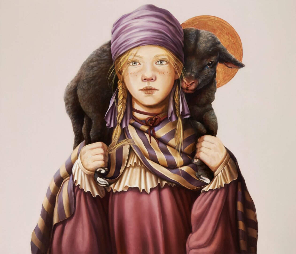 Kids And Animals, Enchanting Portrait Paintings By Claudia Giraudo (3)