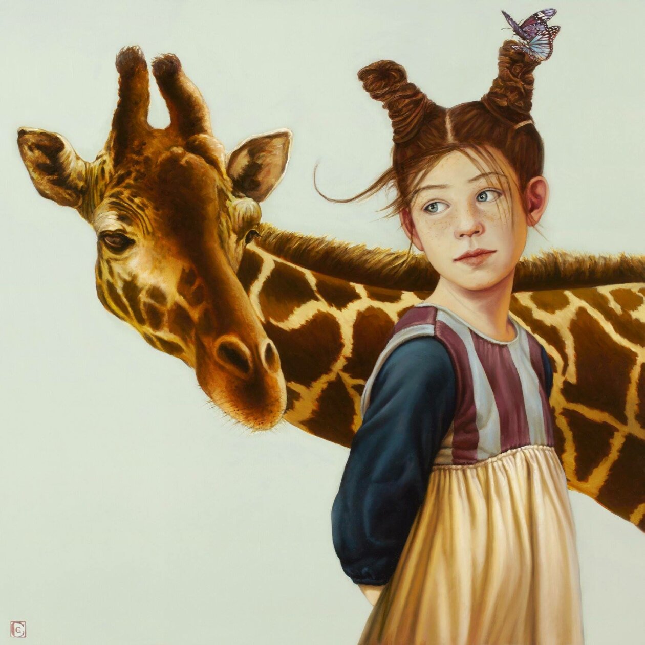 Kids And Animals, Enchanting Portrait Paintings By Claudia Giraudo (9)