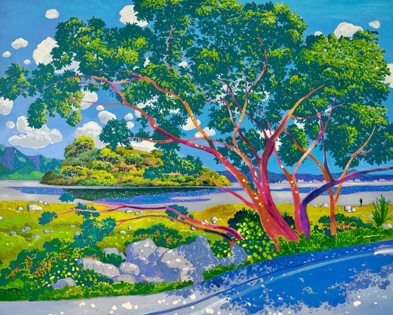 Vivid Saturated Landscape Paintings By Stephen Wong Chun Hei (10)