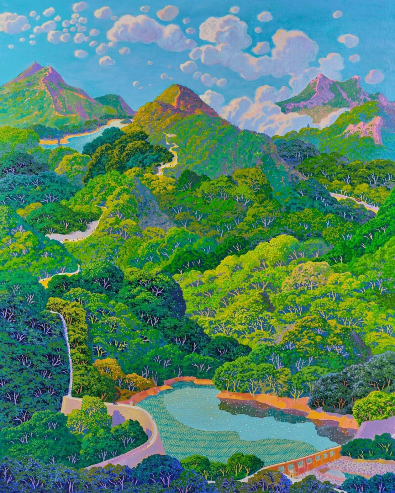Vivid Saturated Landscape Paintings By Stephen Wong Chun Hei (5)