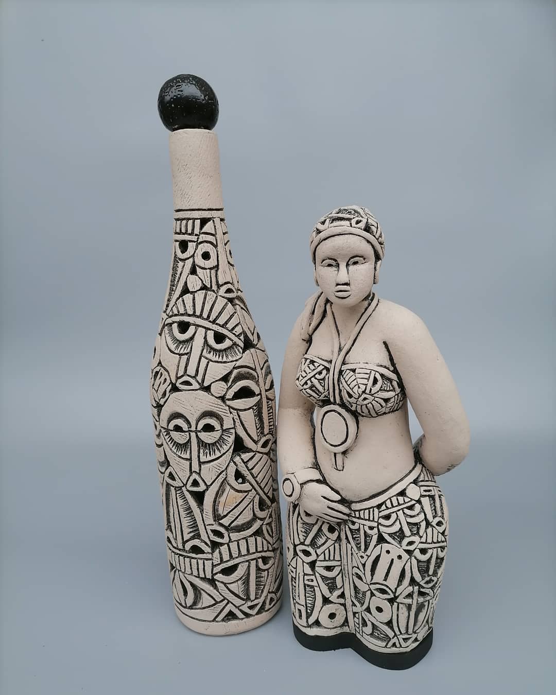 African Identity, Marvelous Ceramic Sculptures By Djakou Kassi Nathalie (10)