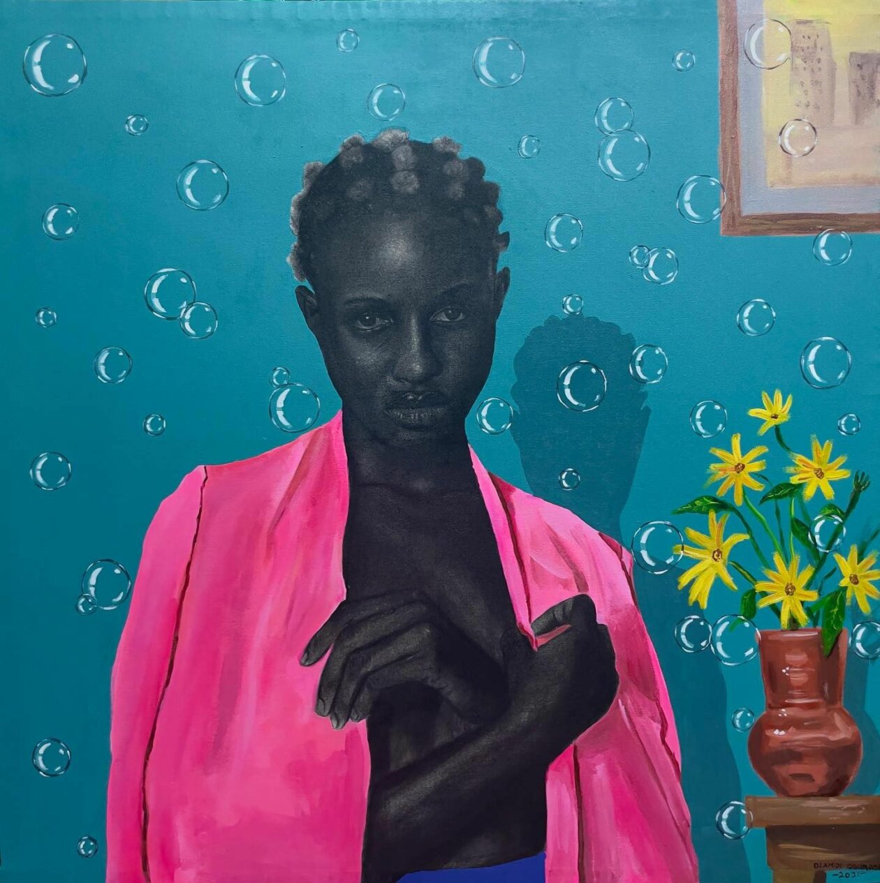 African Society, Figurative Paintings By Olamide Ogunade (13)