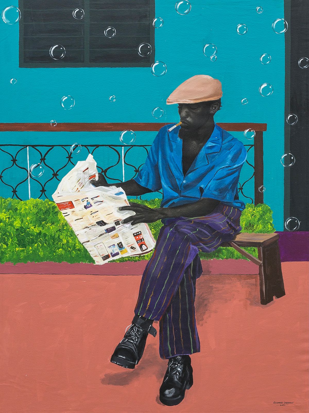 African Society, Figurative Paintings By Olamide Ogunade (5)
