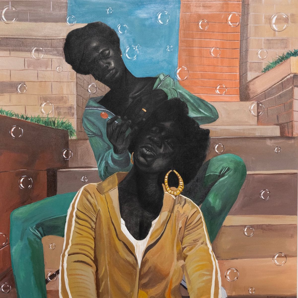 African Society, Figurative Paintings By Olamide Ogunade (8)