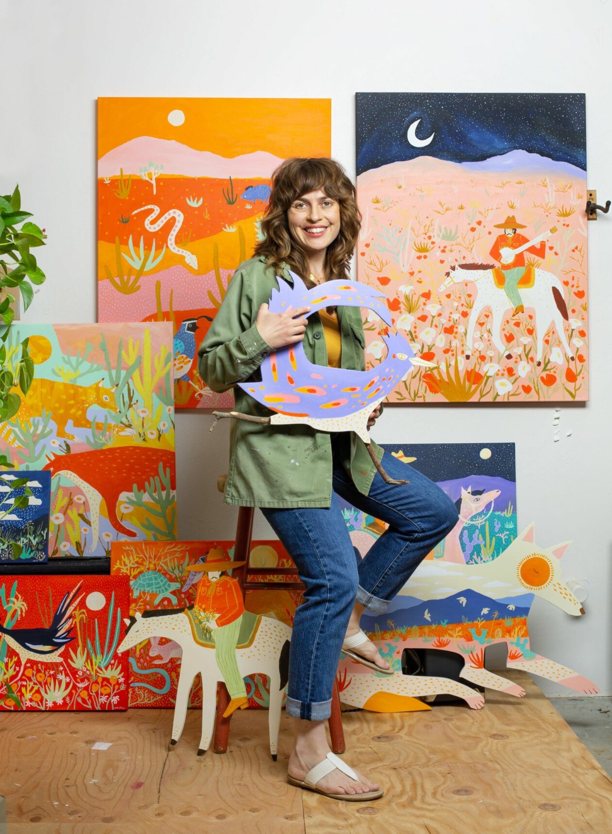 American Southwest, Vibrant Paintings And Sculptures By Melissa Lakey (20)