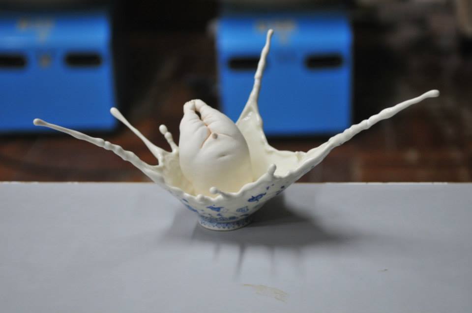 Distorted Baby Faces, Surreal Ceramic Sculptures By Johnson Tsang (1)