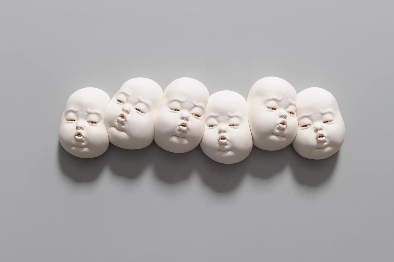 Distorted Baby Faces, Surreal Ceramic Sculptures By Johnson Tsang (12)