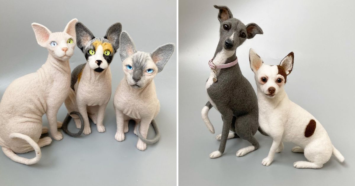 Hyper Realistic Animal Felted Wool Sculptures By Alla Rebrova (1)