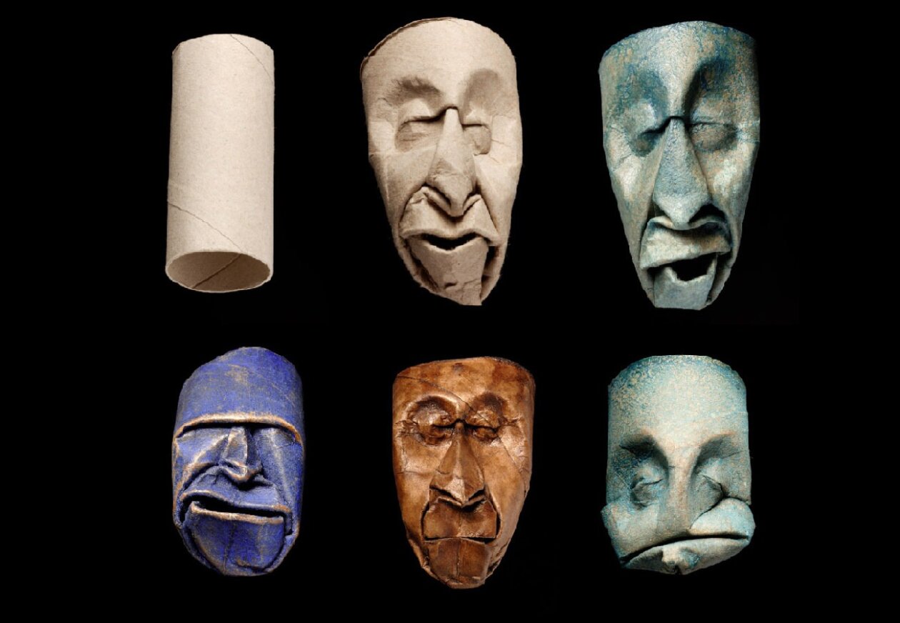 Masks Made From Toilet Paper Rolls By Junior Fritz Jacquet (16)