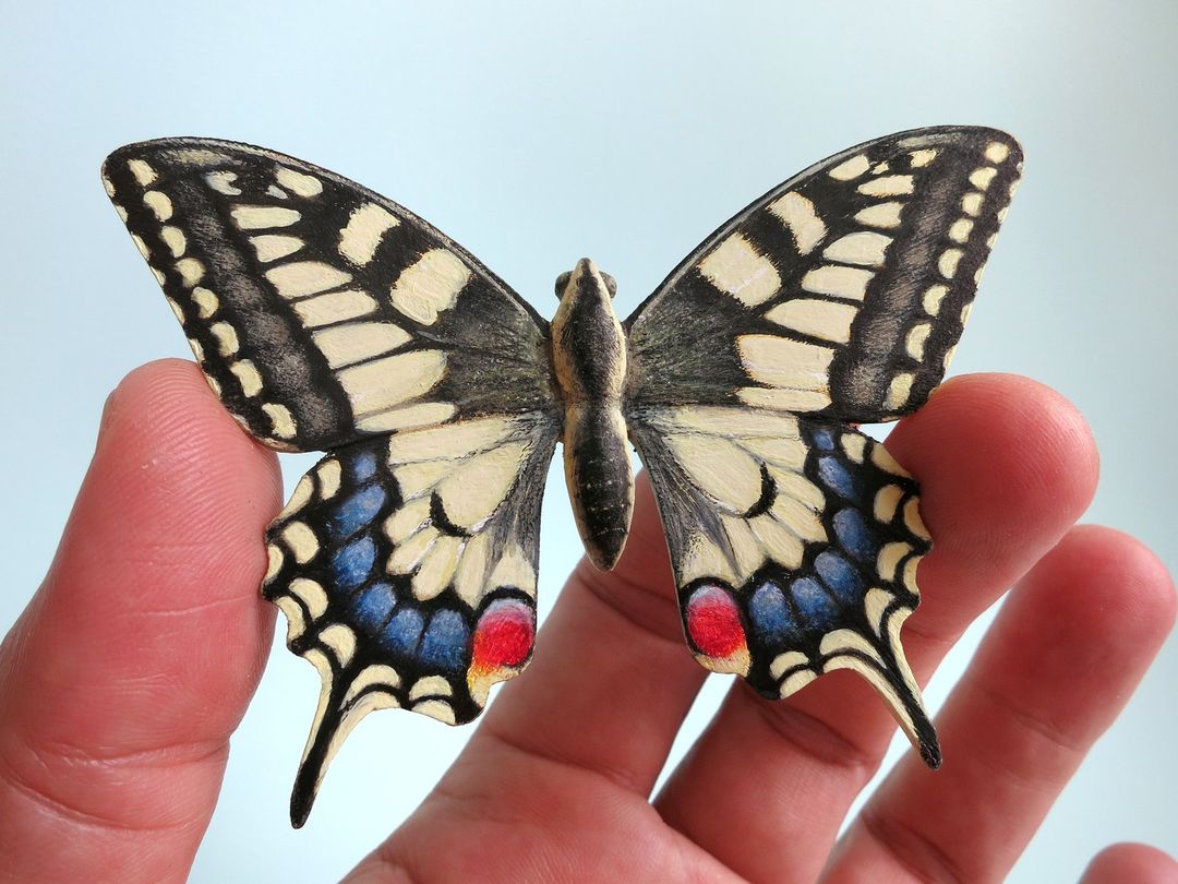 Song Of The Butterfly, Impressively Realistic Butterfly Wood Sculptures By Eyal Holtzman (12)