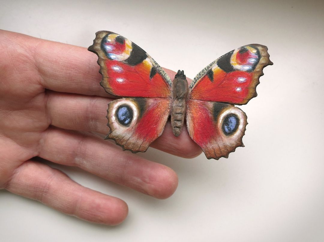 Song Of The Butterfly, Impressively Realistic Butterfly Wood Sculptures By Eyal Holtzman (8)