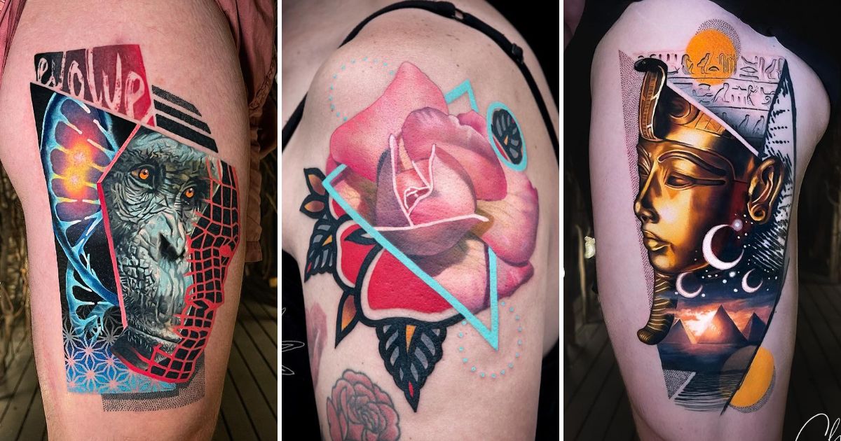 The Exuberant Mixed Style Tattoos Of Chris Rigoni (1)