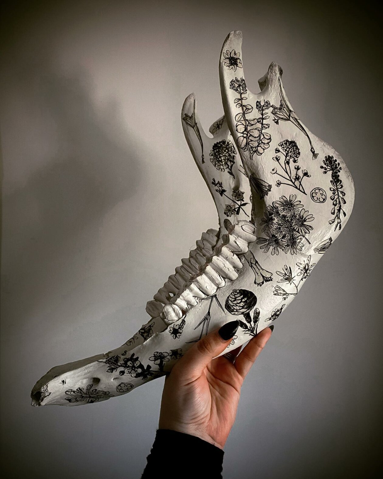 The Floral Decorated Bone And Skull Art Of Emmanuelle Jobidon (20)