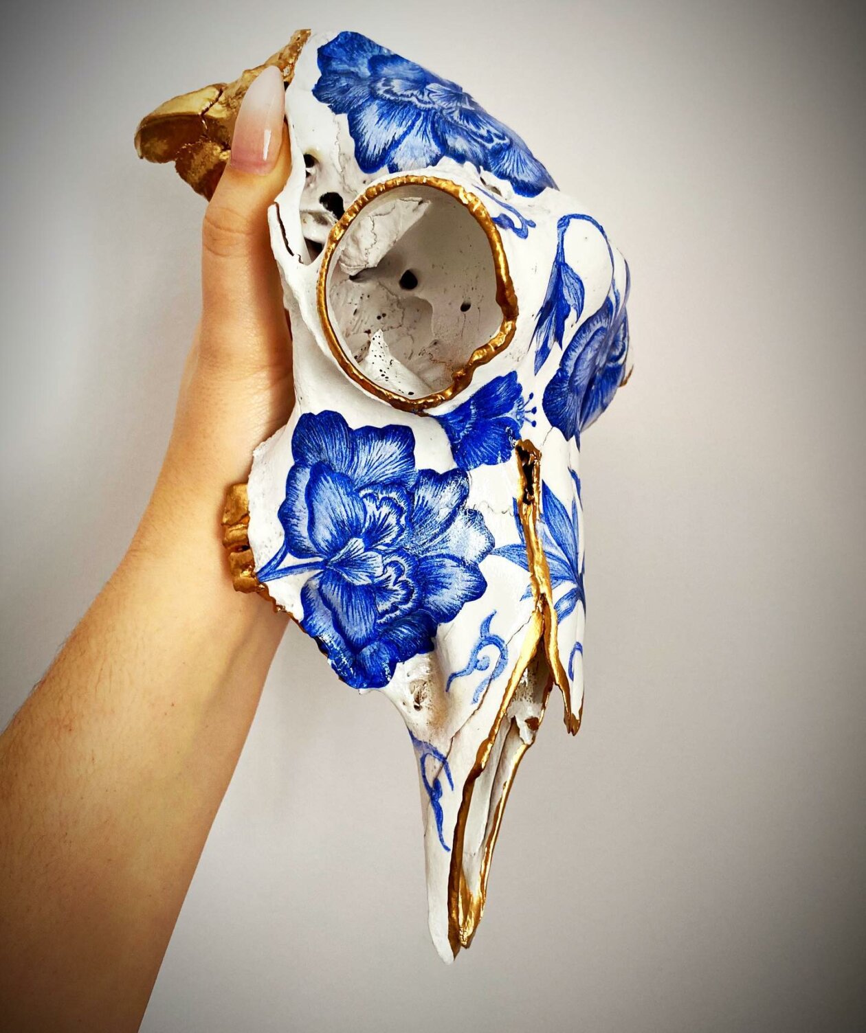 The Floral Decorated Bone And Skull Art Of Emmanuelle Jobidon (7)
