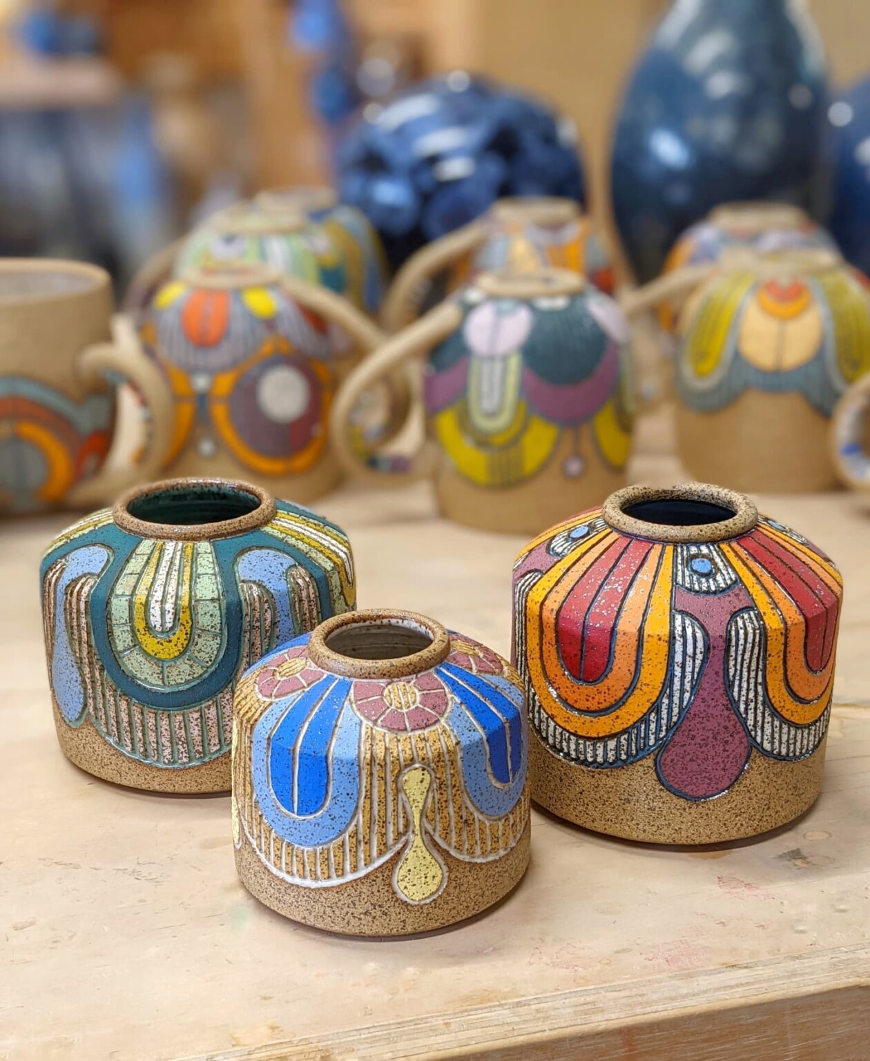 Gorgeous Patterned Ceramics By Erika Novak And Drew Darley 1
