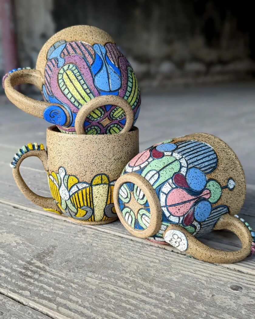 Novak and Darley: exquisite patterned ceramics