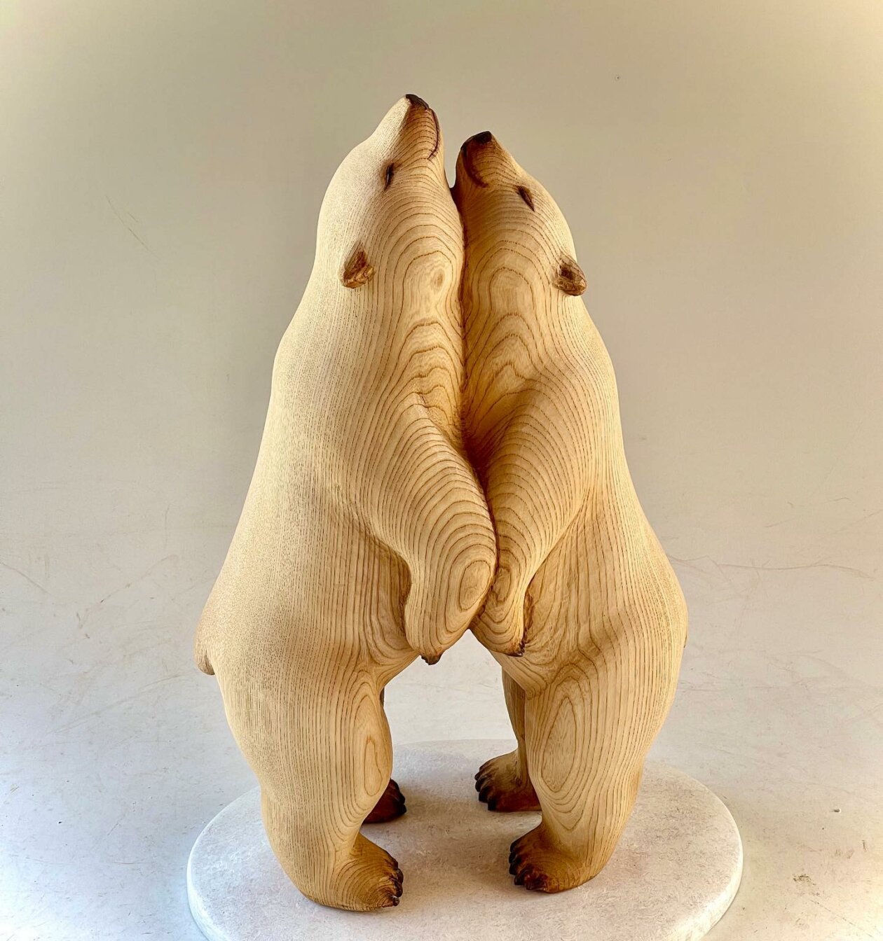 Elegant Animal Hand Carved Wooden Sculptures By Nikichi 1