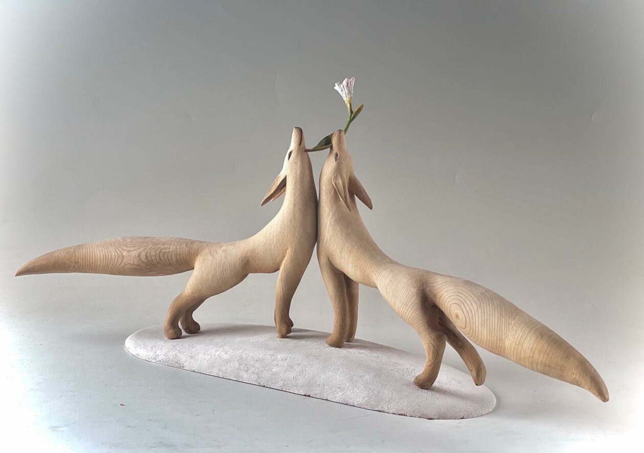Elegant Animal Hand Carved Wooden Sculptures By Nikichi 19