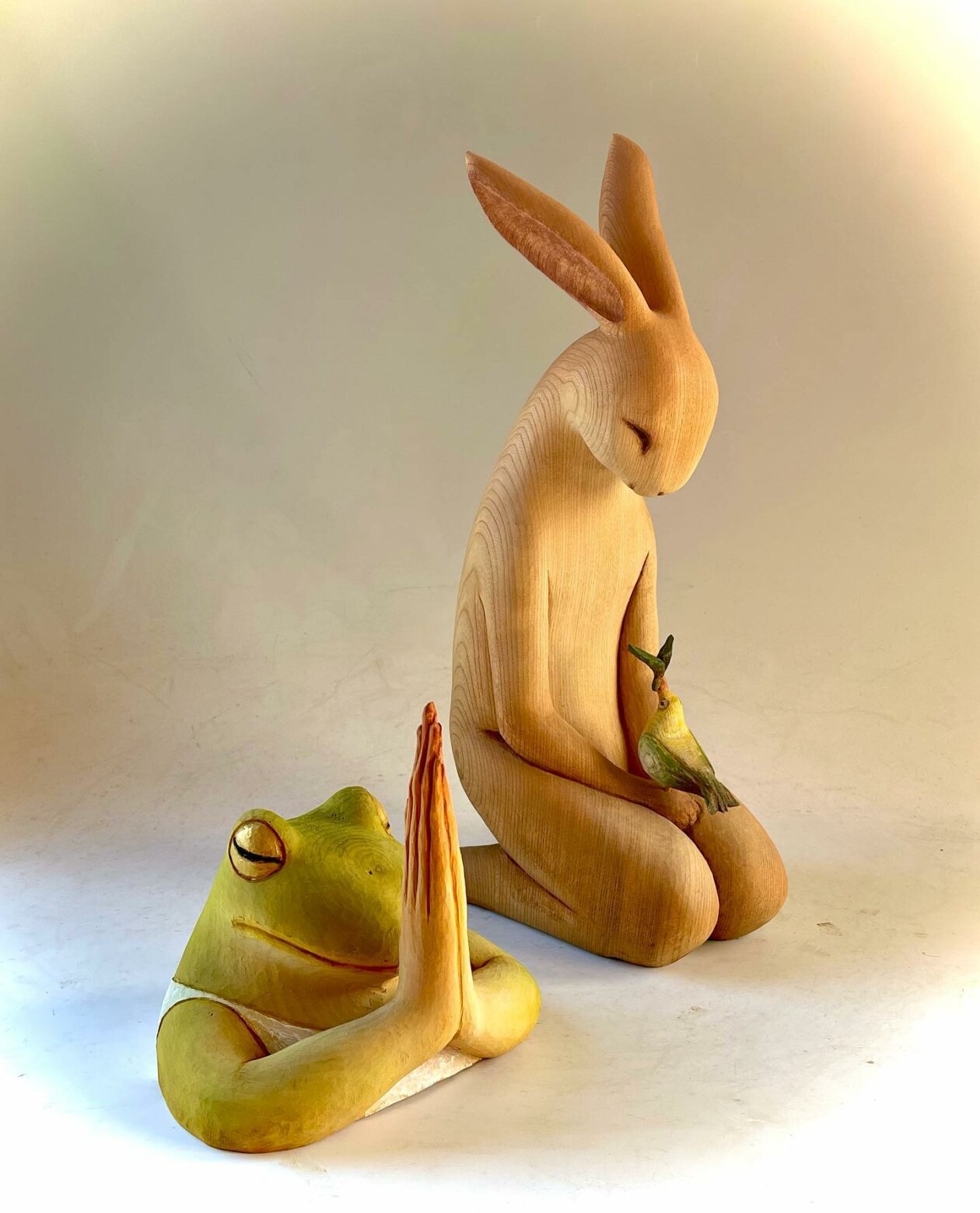 Elegant Animal Hand Carved Wooden Sculptures By Nikichi 22